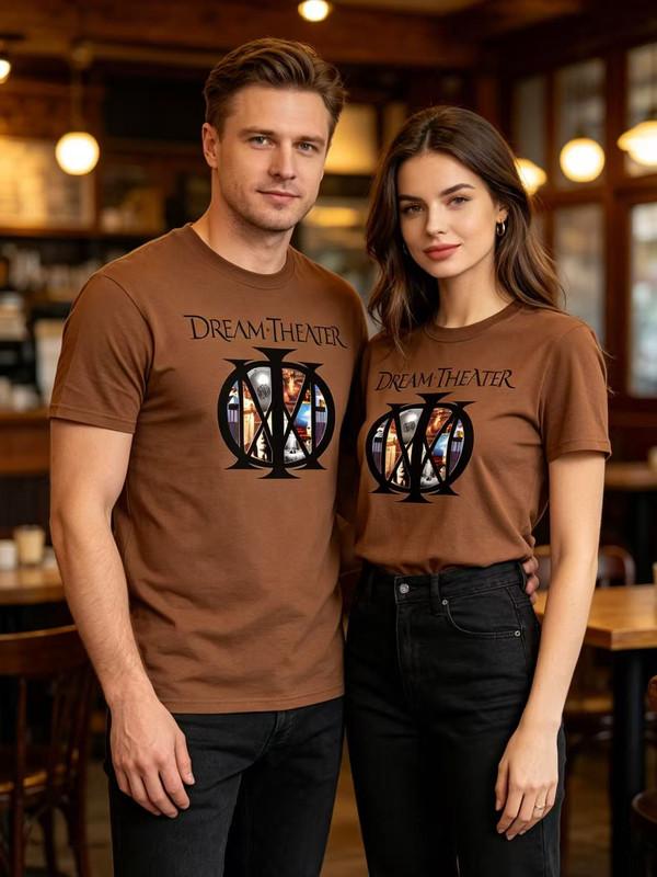 Unisex shirt Cotton Oversize Large Size Dream Theater American Metal Rock Band Unisex Shirt