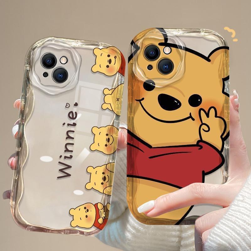 Милый мишка Bierwini подходит для чехла на мобильный телефон Apple 16PRO iPhone12promax противоударный 15 прозрачный 14.