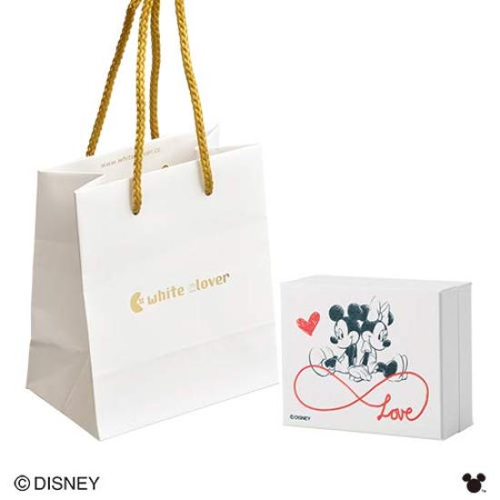 Disney Allergy Surgical Stainless Steel Silver DIST001SV [White Clover] "Mickey & Minnie" Ring, Free, 316L, Ring, TP, Men's (21)