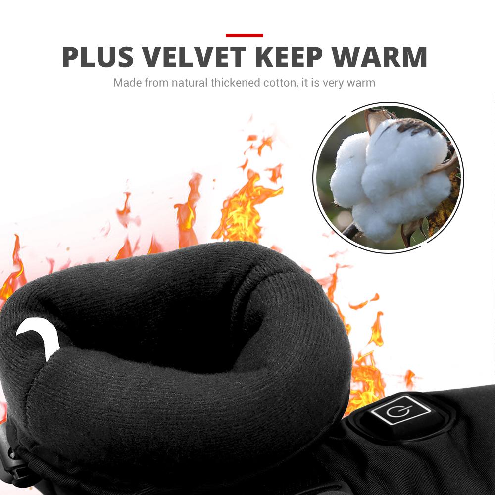 HEROBIKER мотоциклетные перчатки водонепроницаемые с подогревом Guantes мото сенсорный экран на батарейках мотоциклетные гоночные перчатки для верховой езды