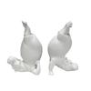 Artistic Tabletop Ornaments Clumsy Hippo Bookends, Funny Heavy Resin Acrobatic Bookend Holders, Creative Notebook Stand Office Bookshelf Decor