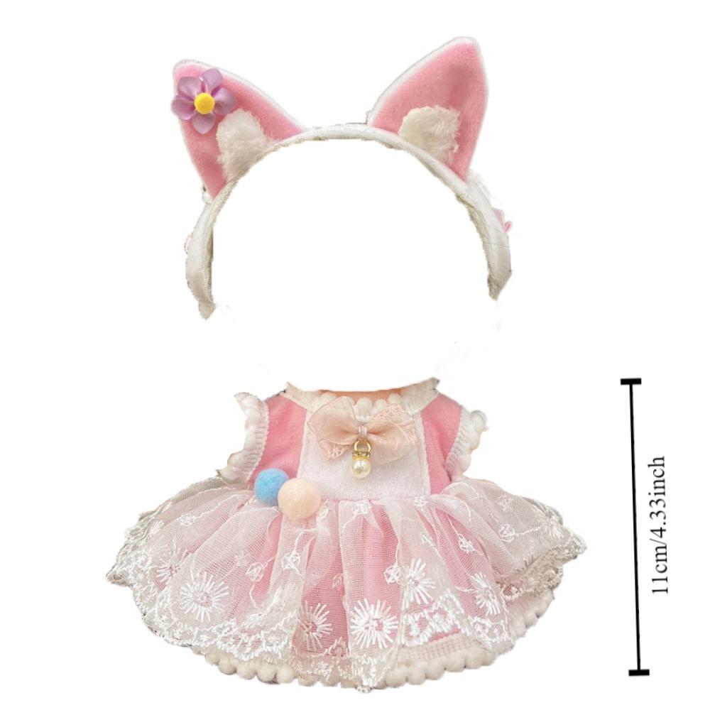 Academic Style 20cm Cotton Doll Dress Princess Skirt Plush Doll Clothes Doll Accessories