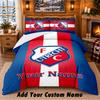 FC Utrecht Pattern Bedding 3Pcs Set Custom Name, Bed Sheet And Pillowcases For Home Bedroom
