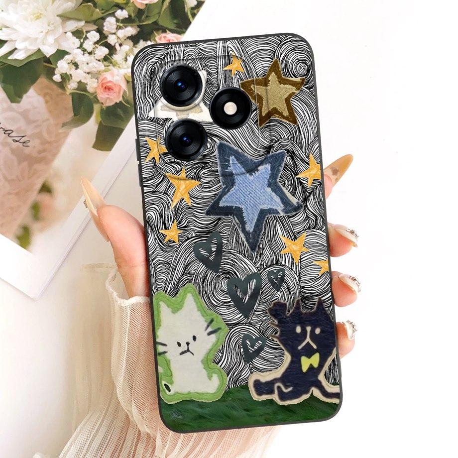 Роскошный модный чехол-картина для Tecno Spark 10 10C 10 PRO KI5k KI5q KI7, задняя крышка, жидкий силикон, мягкий бампер, противоударный