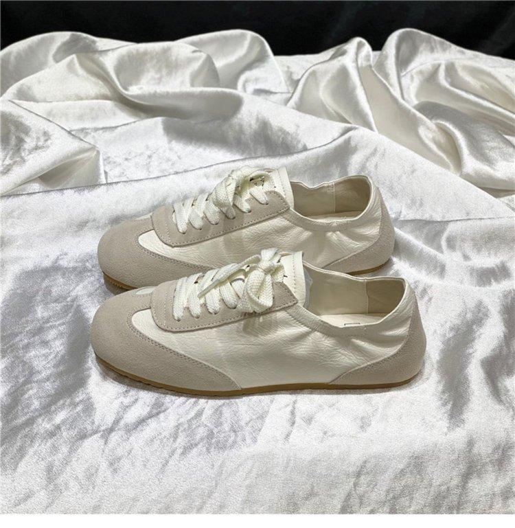 Flat Bottom Versatile German Training Shoes Women's 2025 New Breathable Casual Little White Shoes Pink Low-top Sports Shoes Forrest Gump Shoes