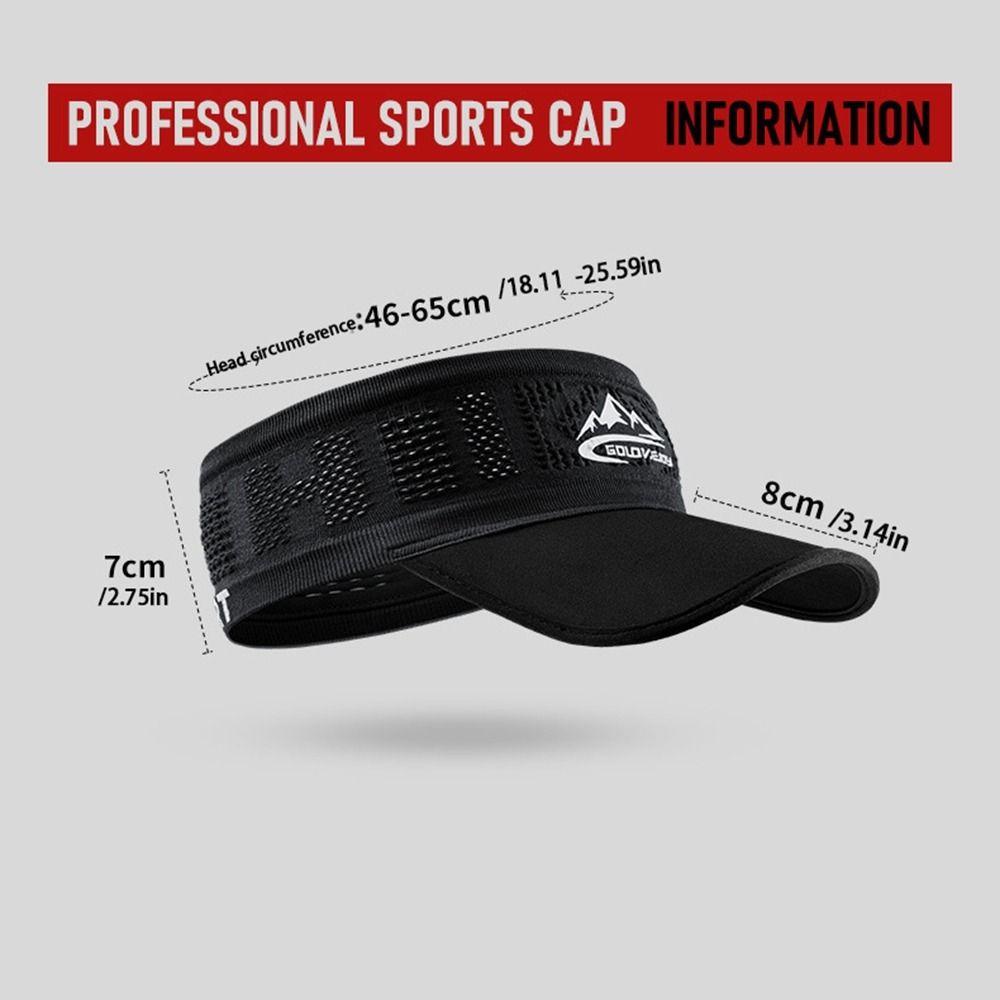 Caps Sun Shade Sunscreen Visor Hairband Empty Top Men Hats Elastic Hair Band Sports Hats Women Cap