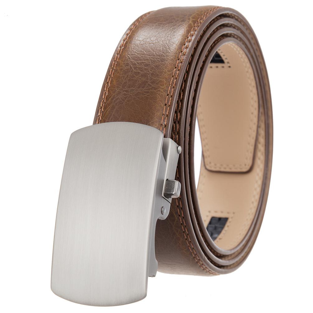 1 шт. Мужской универсальный ремень из двухслойной коровьей кожи, автоматическая пряжка Ly36-31957-1