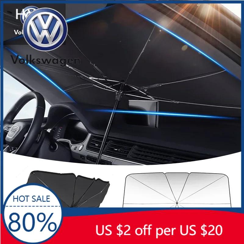 Для VW Volkswagen Jetta MK5 Golf Автомобильные солнцезащитные козырьки на лобовое стекло Чехлы Автомобильные дефлекторы на переднее окно Для Volkswagen VW Golf 4 5 6 7 MK4 MK5