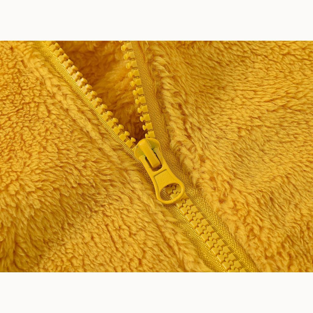 Милая куртка с ушками медведя для младенцев и малышей, мужская и женская, однотонная куртка с капюшоном для младенцев, детский шерстяной свитер