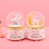 Музыкальная шкатулка «Хрустальный шар с единорогом» - Музыкальный подарок со снегом для дней рождения девочек, лучших друзей и одноклассников