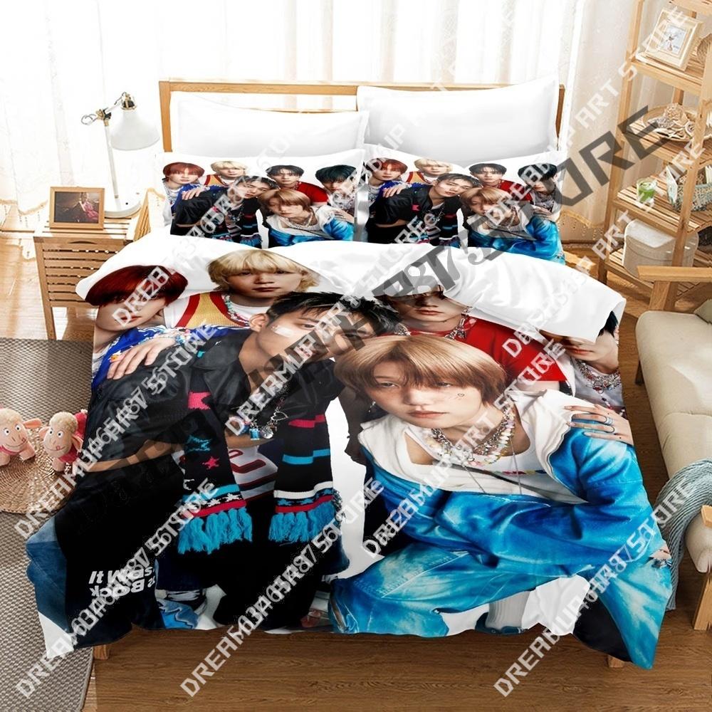 3D Печать Kpop P1Harmony Комплект постельного белья Односпальный Queen King Полный размер Пододеяльник Наволочка Постельное белье Мальчики Девочки Взрослые Домашний текстиль