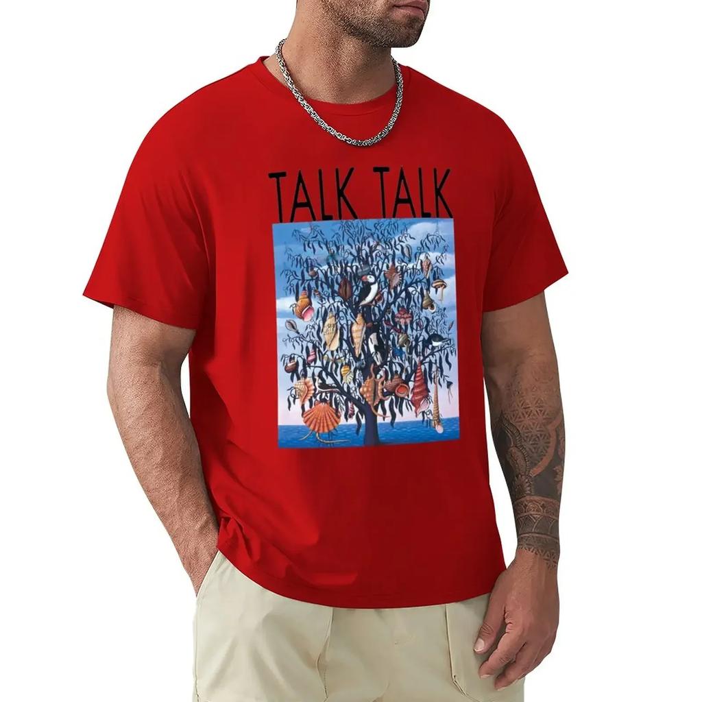 Тяжелый вес Топы Быстросохнущая Дизайнерская футболка Мужчины Talk Talk Дух Эдема Футболка Мужская одежда Харадзюку Оверсайз