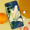 Чехол с цветами лилии для Samsung Galaxy S25 Ultra S24 S23 S22 S21 Ultra S9 S10 S20 Plus S24 FE Funda Cover