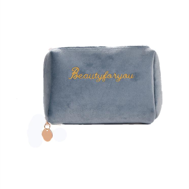 Женская косметичка на молнии, бархатные косметички, дорожные женские щетки для губ, набор для хранения туалетных принадлежностей, сумка для туалетных принадлежностей