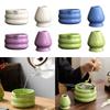 Smooth Matcha Whisk Stand Sand Dot Green Tea Maker Cup Matcha Bowl Set  for Tea Set Accessories