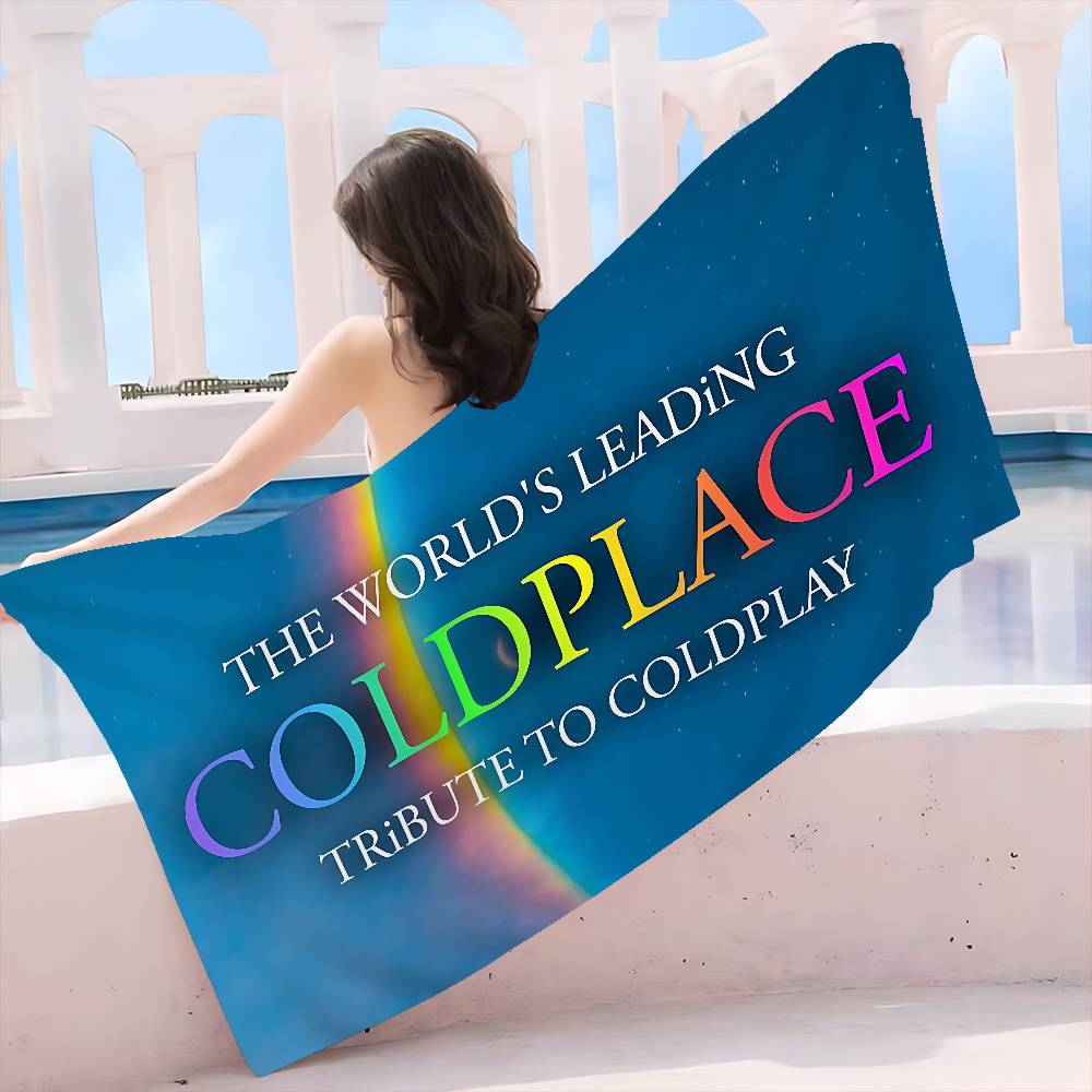 Classic Pop Rock Band C-Coldplay Microfiber Printed Beach Towel Mountain Climbing Yoga Beach Swimming Running Absorbent Towel