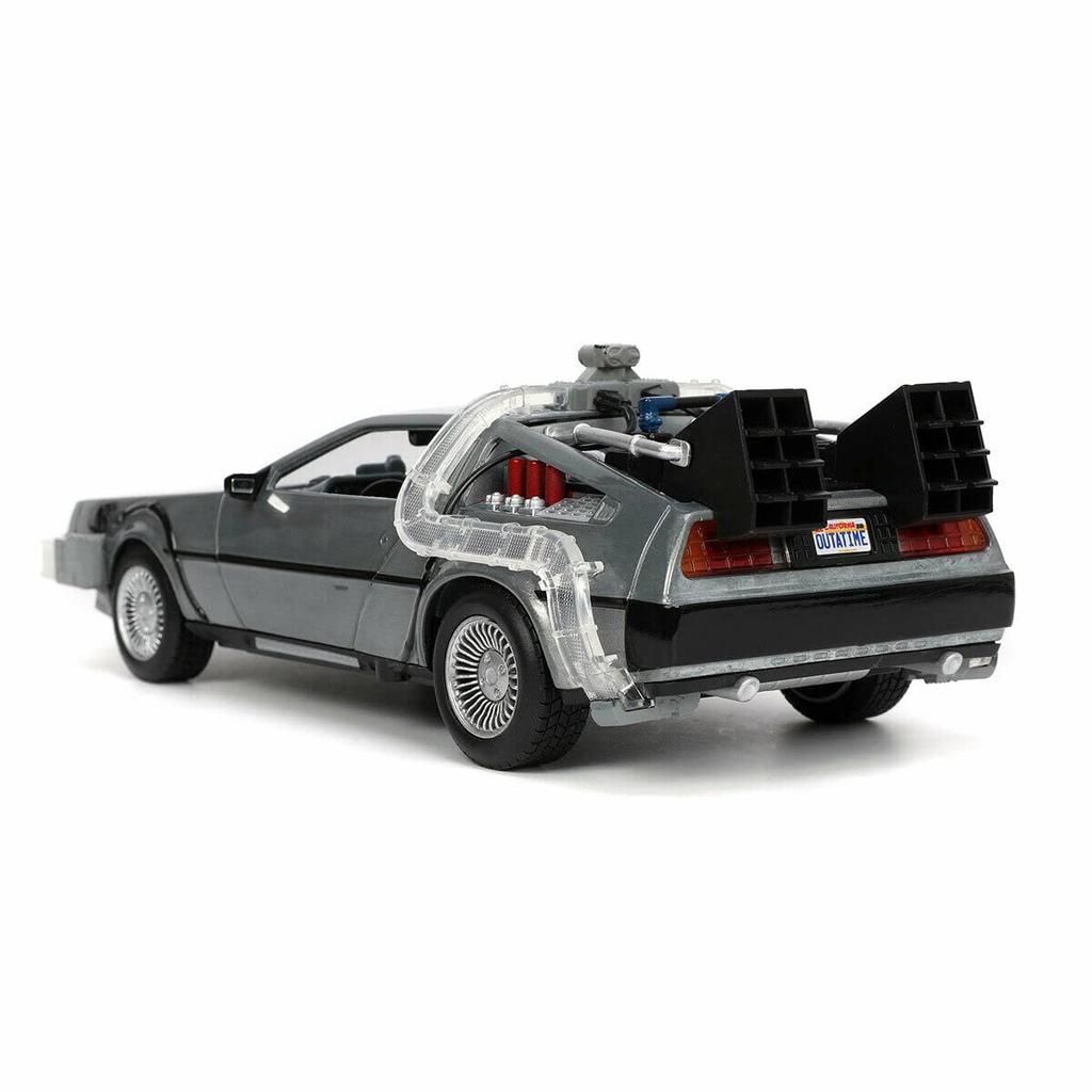 Back To the Future Part 1 Jada Toys Metals Scale Diecast Car Time Machine DeLorean 32911 Jada Toys Hollywood Rides Back To the Future Part I De Lorean