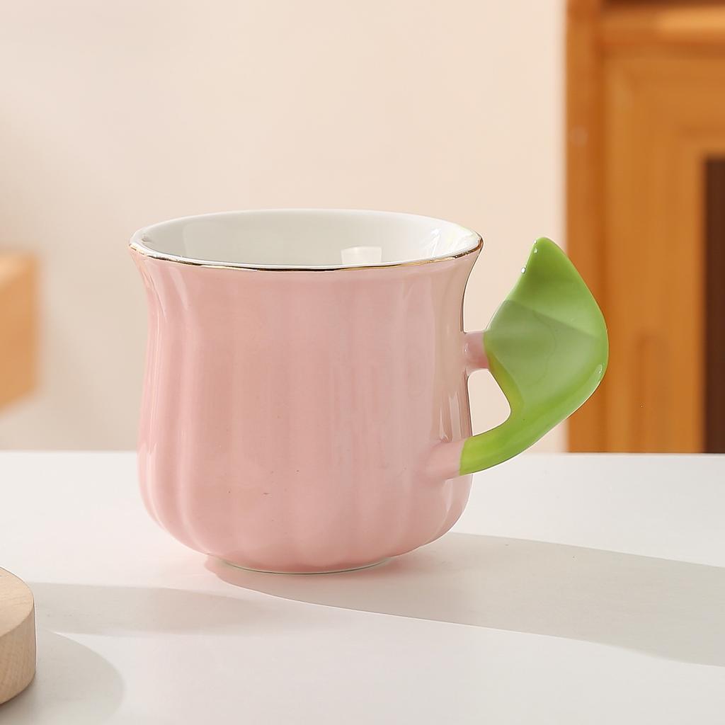 Простая креативная керамическая чашка Macaron Домашняя кружка Чашка для завтрака Кофейная чашка Пара Офисная чашка для воды
