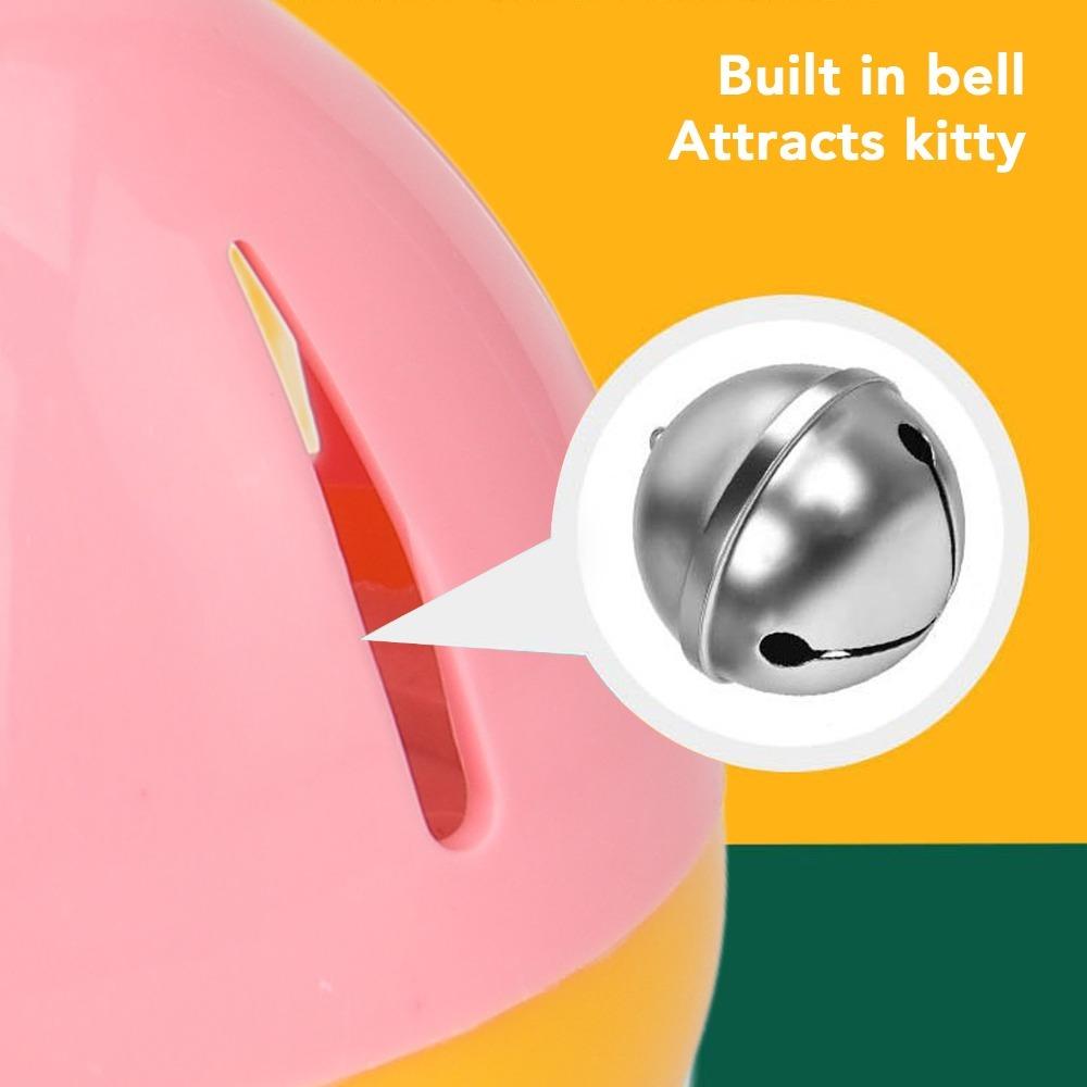 Round Tumbler Tumbler Cat Feeder Toy Interactive Kitten Play Toy Boredom Relief For Cats