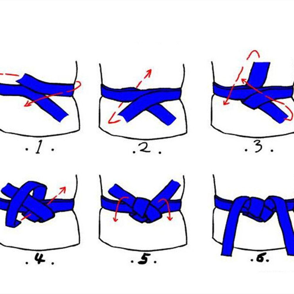 Double Wrap Children Gift Adults Kids Karate Judo Sports Belt Taekwondo Belt Martial Arts Stripe