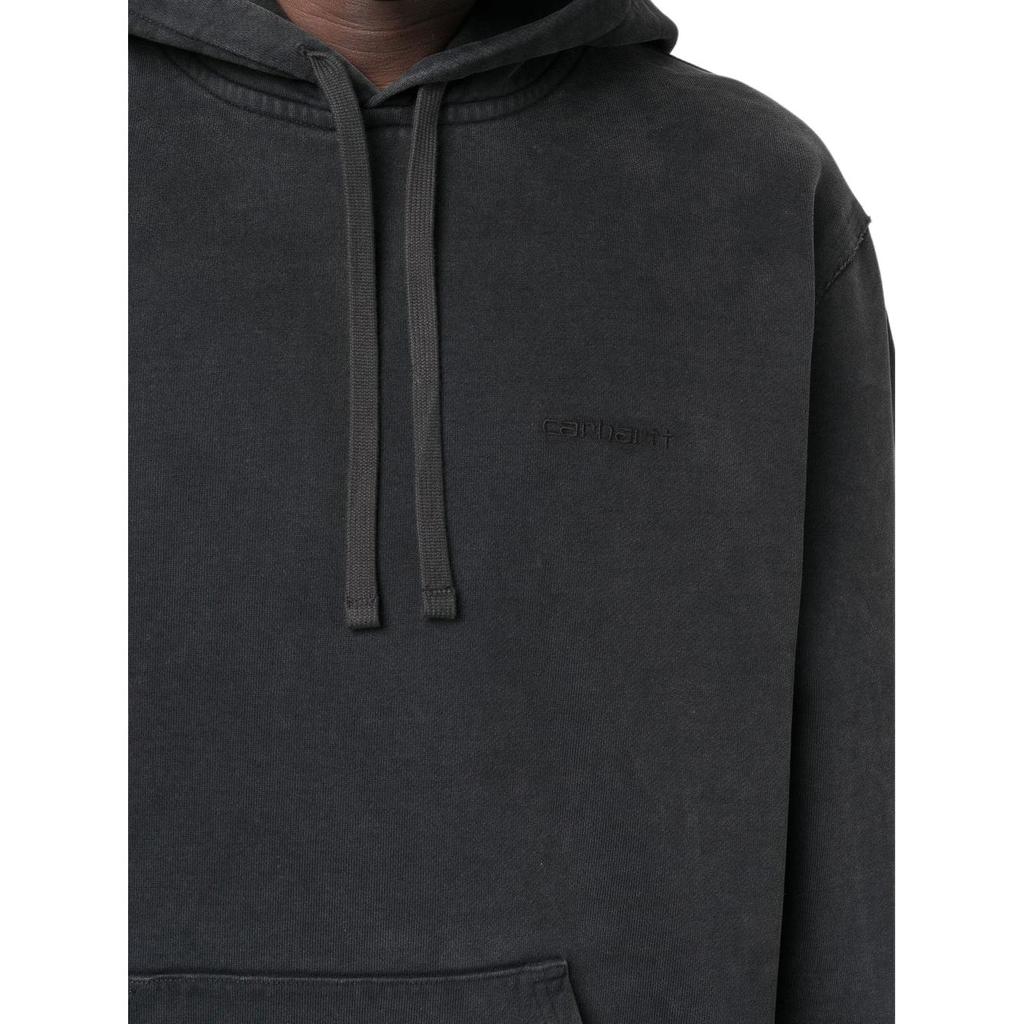 Carhartt WIP Однотонная куртка-худи с вышитым логотипом для мужчин, худи, черная, I03063789FQ