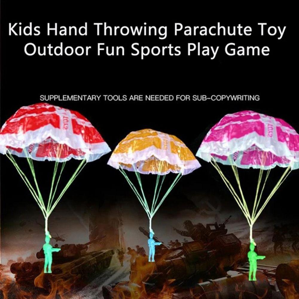10pcs Figure Soldier Children's Educational Outdoor Toy Parachute Soldier Sports Play  Educational
