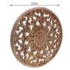 Wood Carving Flower Carving Furniture Cabinet Log Decal Unpainted Wood Pattern Decal Decorative Figure 15x15x0.8cm