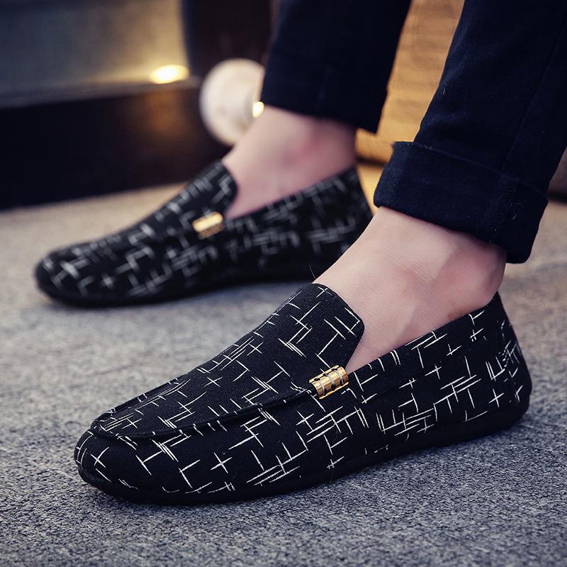 Men Casual Fashion Man Formal Shoes Handmade Male Luxury Loafers Moccasins Footwear Black Slip On Men's Flats Male Driving Shoe