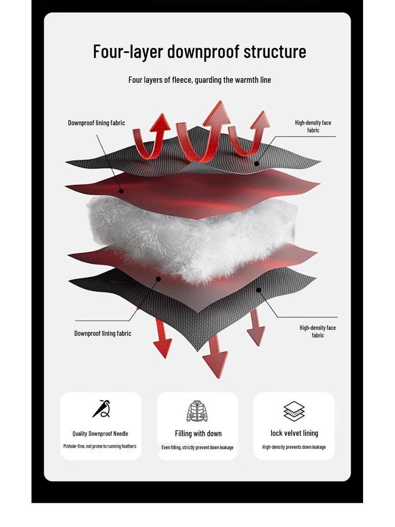 ROMON Мужской повседневный пуховый жилет с V-образным вырезом