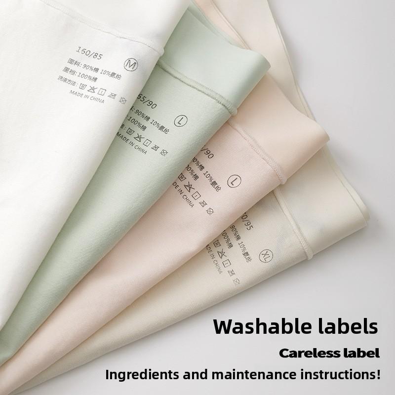 Женские весенне-летние трусы-слипы из чистого хлопка класса 10A с антибактериальным эффектом, с удлиненной ластовицей и средней посадкой