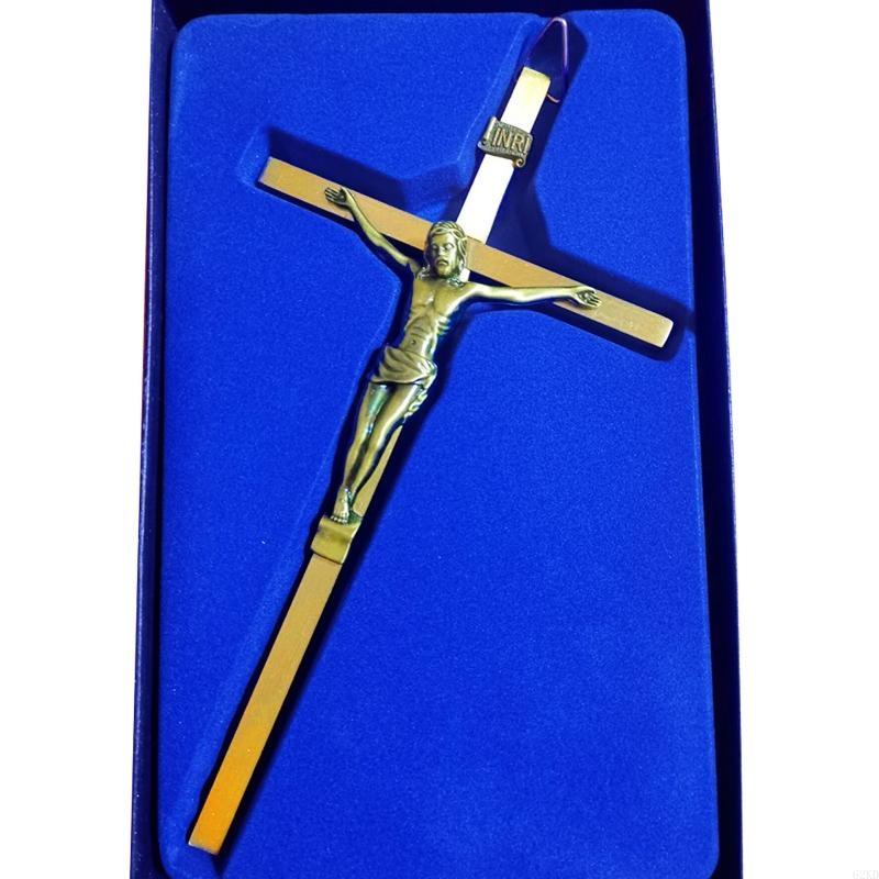 62KD Catholic for Cross Crucifix Wall for Cross Jesus Christ Church Religious Prayer Hanging Ornament Chapel Decoration