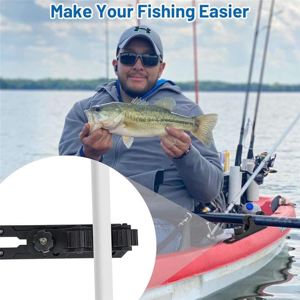 2-секционный держатель весла для каяка, универсальный зажим для весла для каяка, универсальный держатель весла для безопасной гребли, крепление для байдарки, рыбалка, аксессуары для лодок