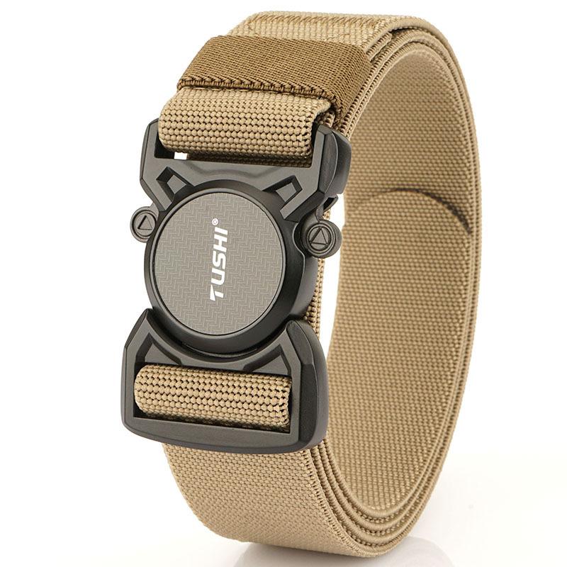 Новый тактический ремень с эластичной вставкой и кнопкой быстрого сброса, повседневный, для инструментов, для тренировок на открытом воздухе, мужской ремень