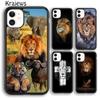 Мягкий чехол для телефона Krajews с африканским львом для iPhone 14 5 6s 7 8 plus X XR XS 11 12 13 pro max Samsung Galaxy S21 S22 ultra