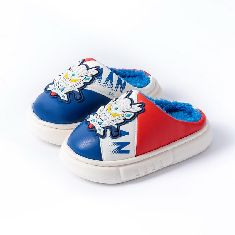 2024 Детские хлопковые тапочки Милые тапочки с героями мультфильмов для мальчиков и девочек Осенне-зимние семейные домашние тапочки для малышей на платформе