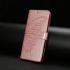 For iPhone 14 Pro Case Butterfly Imprinted Wallet Stand PU Leather Flip Phone Cover with Strap