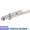 Фиксирующий наконечник для бильярдного кия Зажим для наконечника из алюминиевого сплава и цинка Зажимы для бильярдных клюшек Аксессуар для снукера