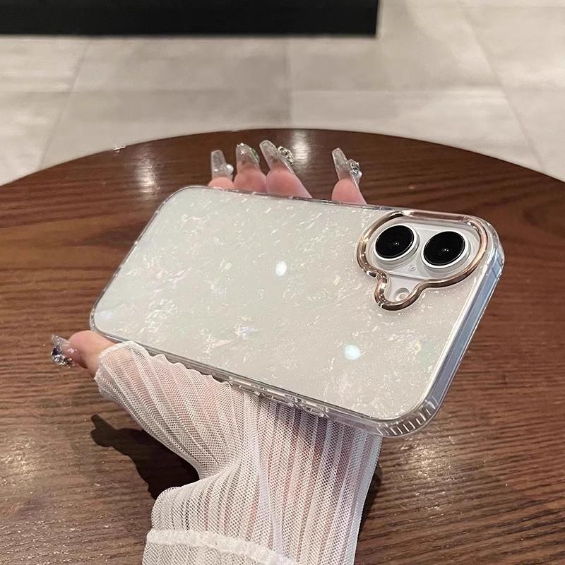 Fairy Dream Glitter Shell Pattern Applicable To IPhone16ProMax Apple 15 Mobile Phone Case Advanced Sensor Protection Case