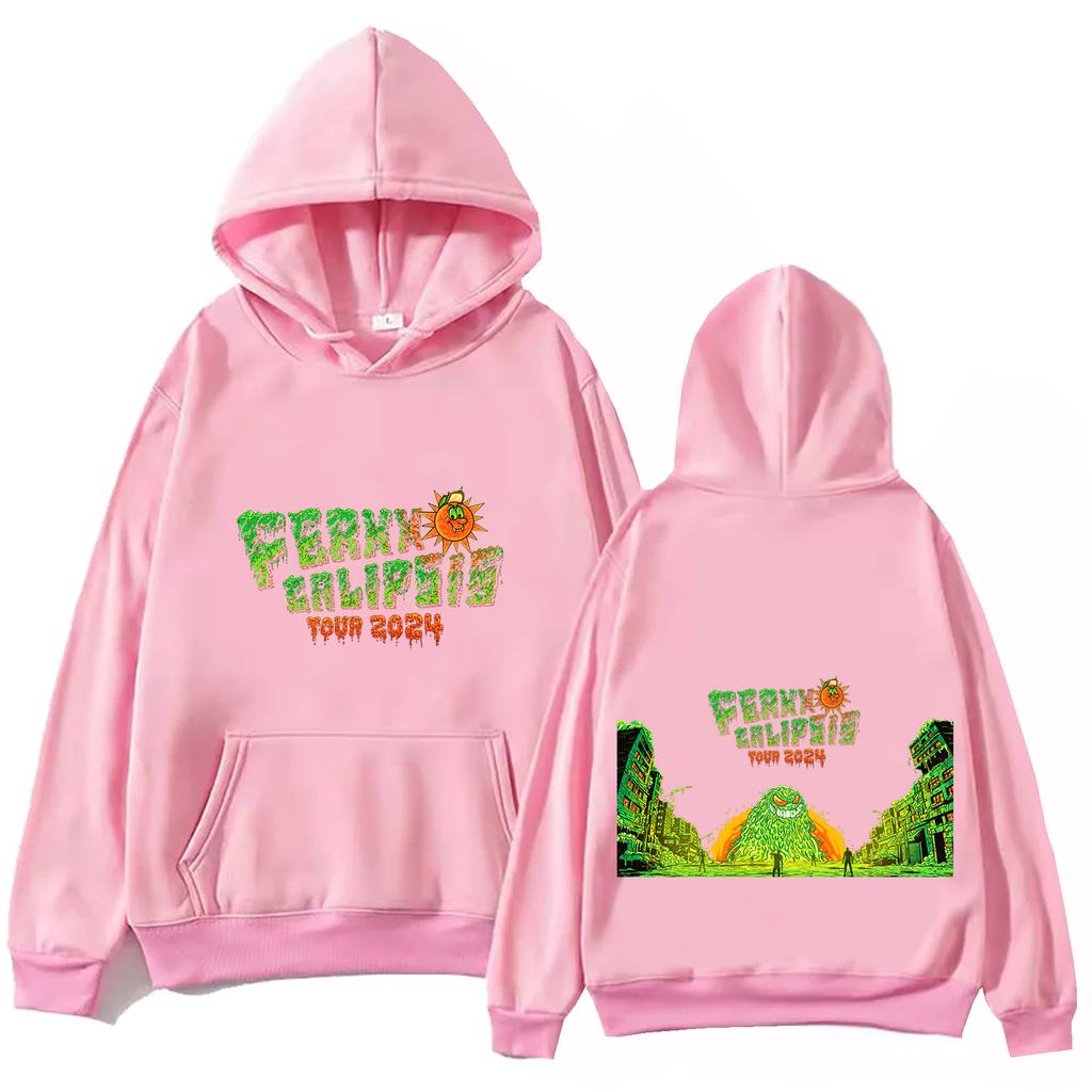Feid Ferxxo Calipsis Tour Hoodie Tops Long Sleeve Regular Sweatshirt Music Fans Gift Spring Summer Casual
