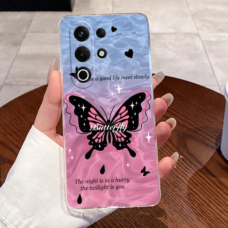 For Itel S25 Ultra (S686LN) Case ITEL S25 (S685LN) Cases Clear Silicone Coque Soft TPU Back Cover Cute Rabbit Cat Phone Case