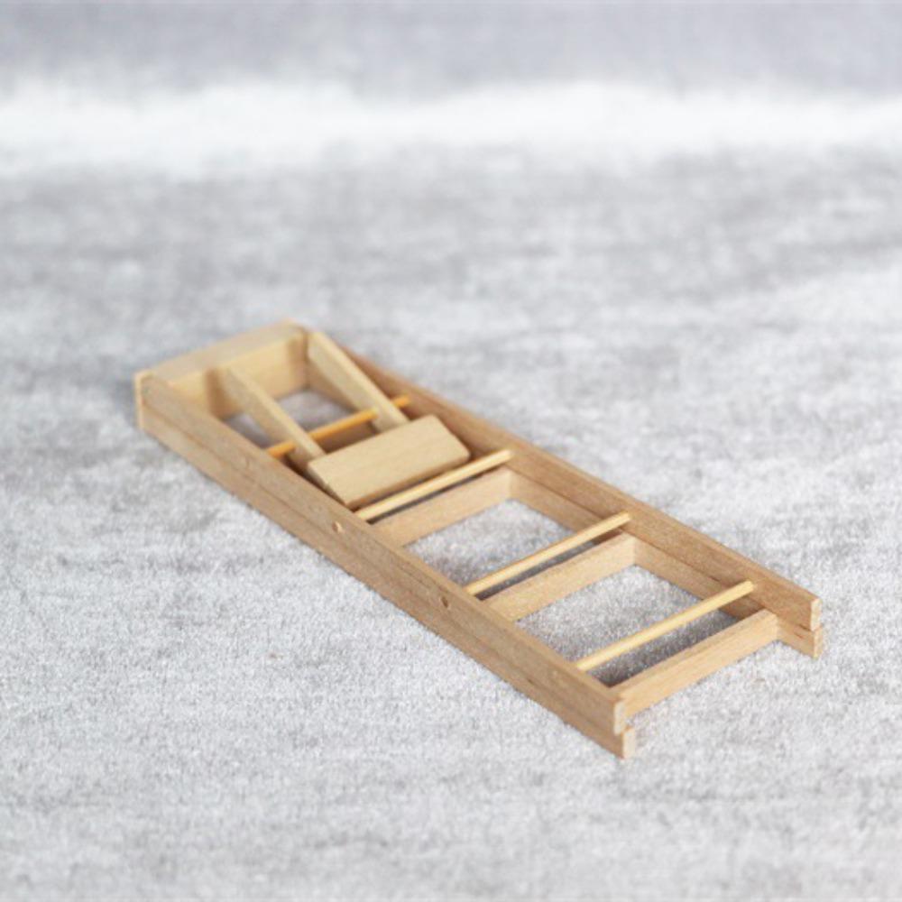 Wooden Wooden Ladder Dollhouse Miniature Model Creative Figurine Stairs Toys  Pretend Play Toys