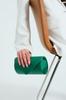 Women's Stylish and Useful Evening Dress Bag Green Satin Evening Dress Bag Portfolio Bag Clutch Bag