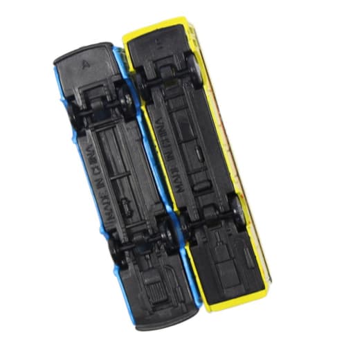 Bus Collection Bus Model, Minibus, Car Model, 1:150, Set of 6, Route Bus Model, Building Model, Diorama, Scenery Collection, Educational, DIY