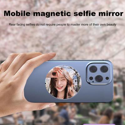 Магнитное выпуклое зеркало для смартфона Selfie Vlog Сильная магнитная адсорбция Легко