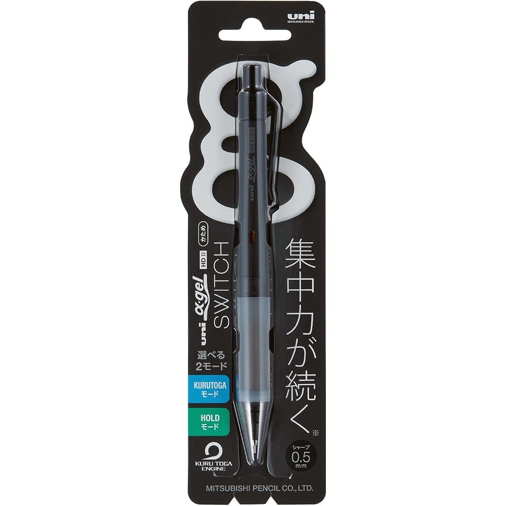 Механический карандаш Mitsubishi Pencil Alpha Gel 0.5 Switch Черный M51009GG1P.24