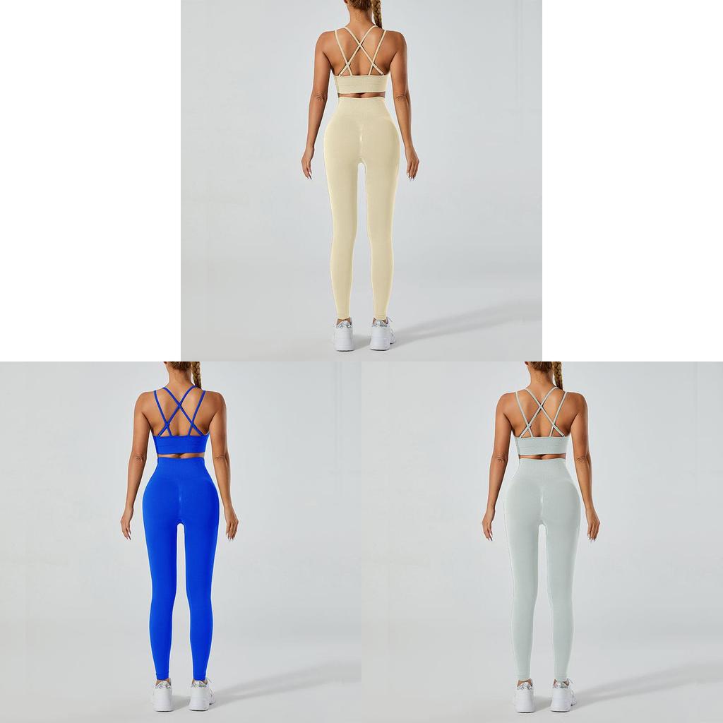 Yoga Outfit For Women With Racerback Top And Highwaist Leggings For Fitness And Yoga Practice