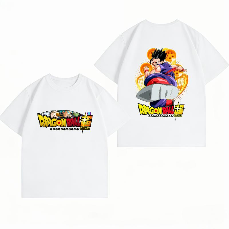 Unisexs Clothing 100 Cotton Summer TShirt Dragon Ball Super Gohan Print Anime Streetwear Casual Short Sleeve Tops