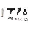 RC Steering Assembly Black High Strength Shock Absorption Steering Link Set with Bearings for ZD