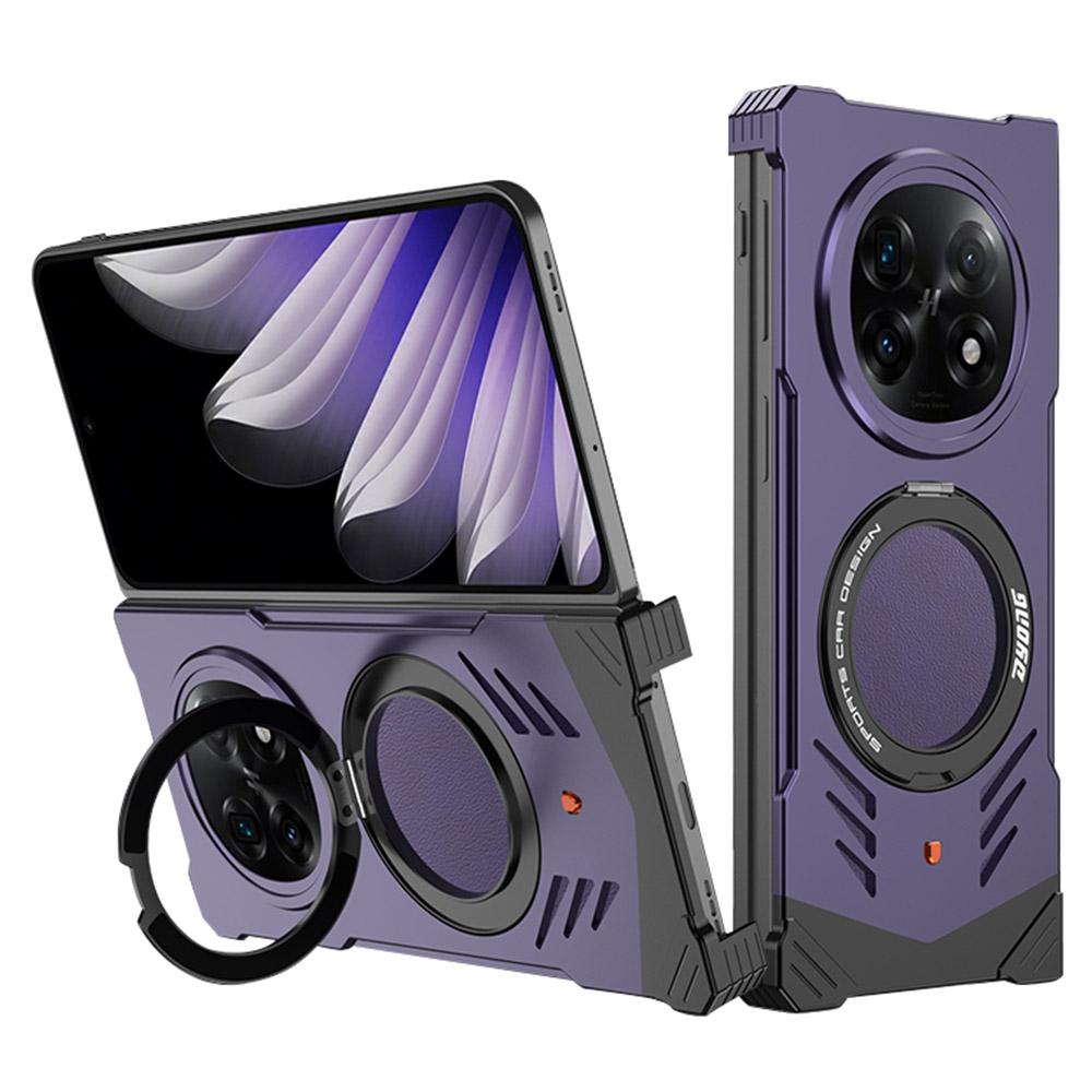 DYONG Металлический чехол для Oppo Find N5 5G Безрамочный Полый Чехол для телефона с теплоотводом и подставкой