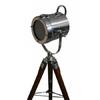 Steel Nickel Tripod Floor Lamp by Designer Home
